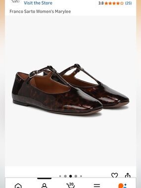NWOT size 8 Franco Sarto Marylee Mary Jane’s Tortoise